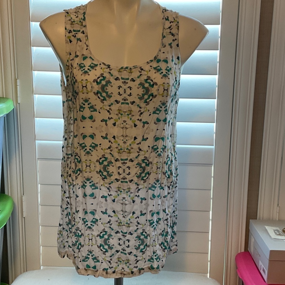 Eddie Bauer Multicolor Patterned Tank Top